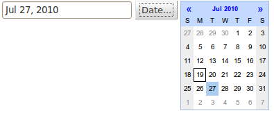 GWT DatePicker サンプル
